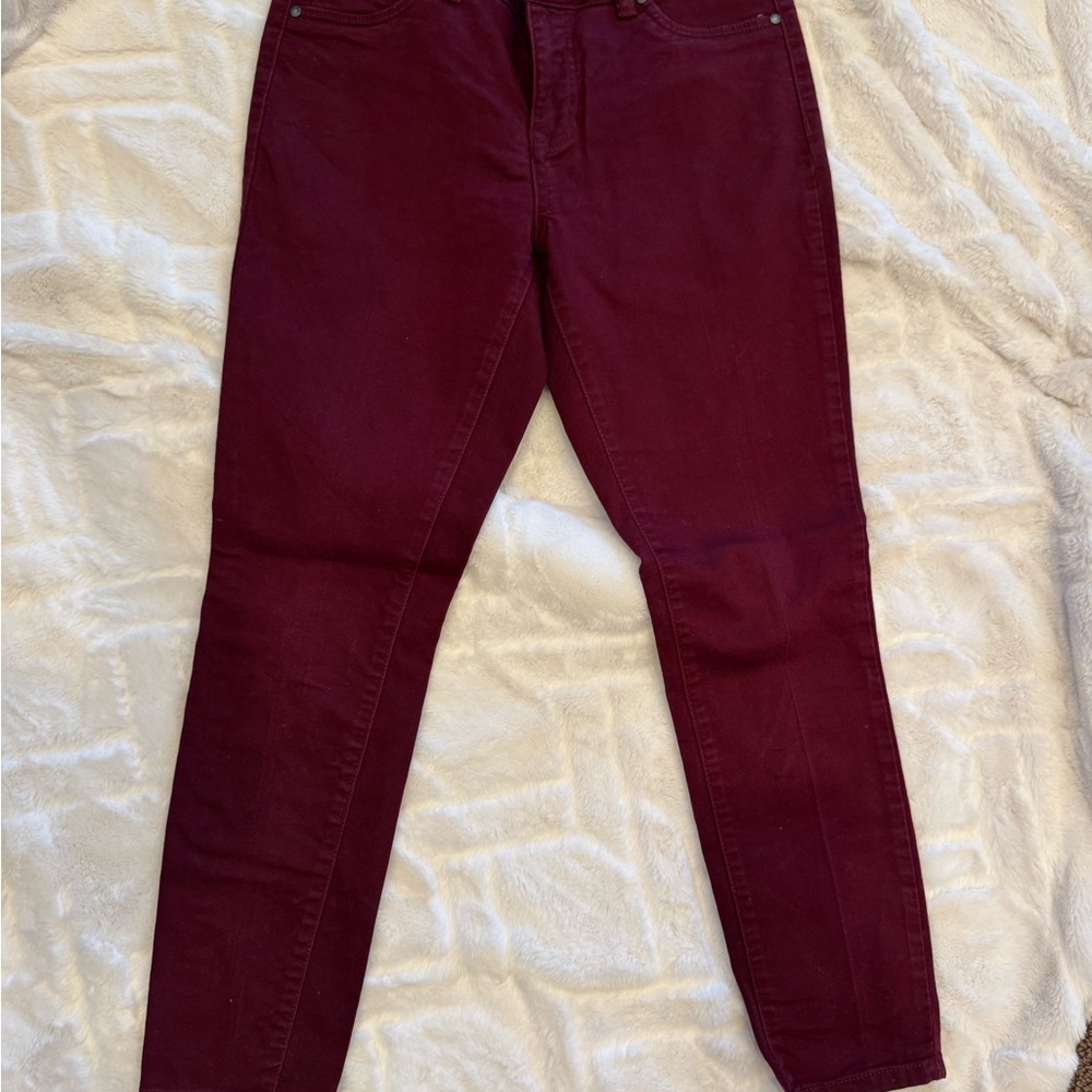 Blue Spice Women's Dark Red Skinny Jeans